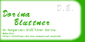 dorina bluttner business card